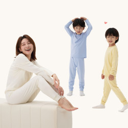 Q21 小暖皮儿童保暖内衣套装秋季男女童睡衣秋衣秋裤