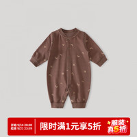 巴厘小猪 婴儿连体衣秋冬保暖宝宝哈衣爬爬服夹丝加厚新生儿衣服