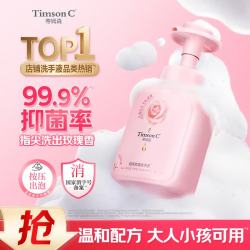 蒂姆森 ADOLPH/阿道夫 有效抑菌99.9% 洗手液  芍药玫瑰雅致香氛 550ml