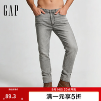 Gap 男装2025春季微弹中腰柔软修身牛仔裤百搭休闲长裤720821 灰色 34 (185/92A)亚洲尺码