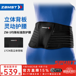Zamst 运动护腰健身跑步护腰带篮球护腰 登山骑行护腰 ZW-5老人护腰 ZW-5 L