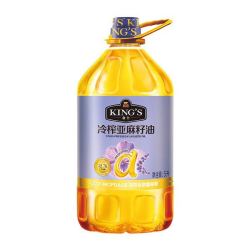 金龙鱼 KING'S 特级亚麻籽油5L*1桶+400ML*1瓶