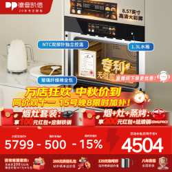 德普 凯信（Depelec）高定品牌新品TD55M无缝陶瓷内胆蒸烤箱一体机8.57寸彩膜屏500 云菜