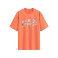 Gap 891400 纯棉Logo印花 橙色 M(170/92A) 短袖T恤