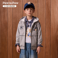 Paw in Paw 加绒连帽卫衣 灰色 130cm