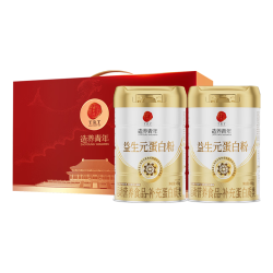 同仁堂 益生元动植物双蛋白粉中秋礼品送礼中老年人营养品乳清蛋白450g*2