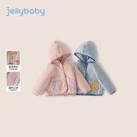 JELLYBABY 抑菌锁温摇粒绒外套 粉色 90cm 儿童上衣