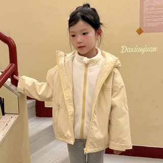 大小卷儿 三合一防风防水软壳外套 儿童冲锋衣
