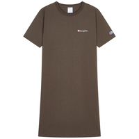 Champion 女士刺绣草写logo短袖连衣裙