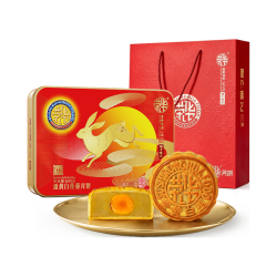 苏氏荣华 蛋黄白莲蓉月饼 月兔版礼盒