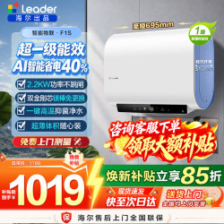 海尔 双胆扁桶电热水器50升60升家用储水式超薄热水镁棒免更换一级能效节能海尔出品统帅F