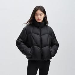 太平鸟 女装小火山短立领泡芙羽绒服