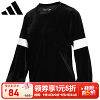 adidas 卫衣女装新款休闲保暖圆领运动EI4364 S