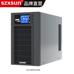 Huase SZXSUN UPS不间断电源在线式C3K 3KVA2400W内置电池稳压机房专用