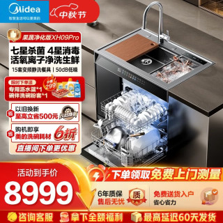 美的 集成水槽 水槽洗碗机 双洗集成洗碗机 洗碗机带洗菜盆一体机 生鲜