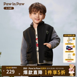 Paw in Paw PawinPaw卡通小熊童装25年秋冬新款男童宽松休闲外套保暖夹克 Grey灰色/15 120
