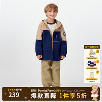 Paw in Paw PawinPaw卡通小熊童装25年冬季新款男女童撞色外套 Navy藏青色/59 160
