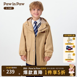 Paw in Paw PawinPaw卡通小熊童装25年冬季新款男童宽松外套 Beige米色/35 120