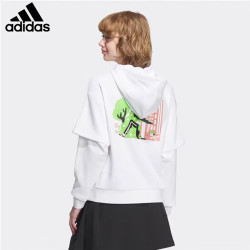 adidas NEO 女子针织连帽卫衣 IK5105