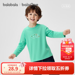巴拉巴拉 字母印花 儿童长袖T恤
