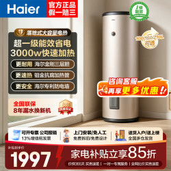 海尔 立式电热水器大容量100升及以上落地速热家用中央全屋储水式竖式 100L 3000W