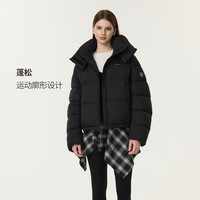 坦博尔 泡芙羽绒服女短款可脱卸帽保暖保暖外套TB5530328D