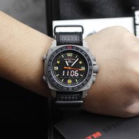 胜途 MTM 沉默者系列多功能夜光表战术多表盘可测速计时 军表 200M防水