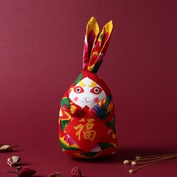张家大院 中秋节兔爷老北京工艺摆件中国风特色礼品 吉祥如意兔儿爷兔奶奶