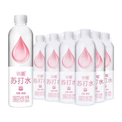 依能 苏打水500ml*12瓶整箱弱碱锌青柠白桃饮用水饮料碱性瓶装强化