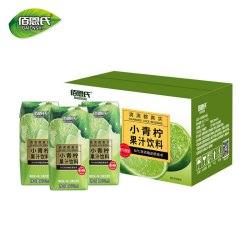 佰恩氏 折2.07元/瓶！佰恩氏 青柠汁 0脂肪 含NFC果汁 200ml*12瓶