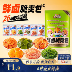 三只松鼠 素卤礼包520g/26小包   辣卤蔬菜解馋夜宵休闲零食小吃零食礼包 6种脆嫩素卤