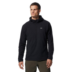 Mountain Hardwear 男式 Summit Grid 连帽衫, 黑色