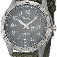 CASIO 卡西欧 男士潜水风格太阳能腕表时尚耐用户外 MTP-S120L-3AVCF