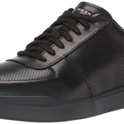 Cole Haan 男式 grand crosscourt modern perforated sneaker c33989 时尚运动鞋 Grand Crosscourt Modern Perforated Sneaker BlackBlackWhite 9.5