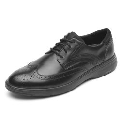 Rockport 男式 noah wingtip cj3197 牛津鞋 Noah Wingtip Black 10