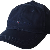 Tommy Hilfiger 汤米·希尔费格 男式棉质标志可调节棒球帽, Sky Captain Tonal