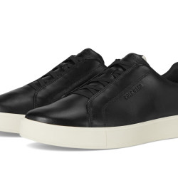 Cole Haan 男式 Grandpro 奢华一脚蹬运动鞋, 黑色/象牙白
