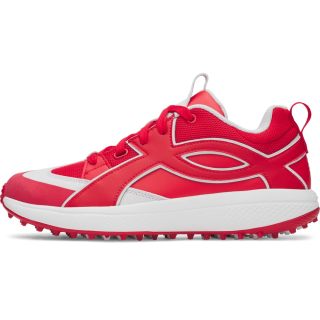 Under Armour 安德玛 男式 Yard Icon Turf 棒球钉鞋 运动鞋, (600) 红色/白色/红色