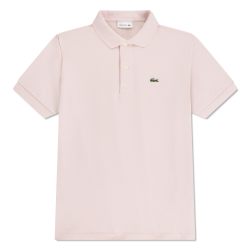 LACOSTE 鳄鱼牌 Replenishment 男童经典珠地布 Polo 衫, 浅粉色