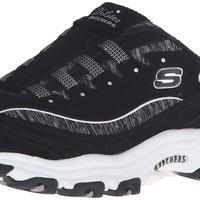 Skechers 女式 Bright Sky 11941 时尚运动鞋 记忆海绵 运动风格 BlackWhite 尺码6