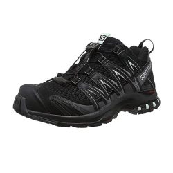 SALOMON 女式 Xa Pro 3d 越野跑鞋 L39326900 越野跑鞋 防水 运动 BlackMagnetFair Aqua 尺码7.5