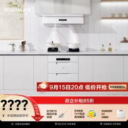 老板 G2+G2+G1白烟灶消三件套装盐系油烟机白色顶侧吸超薄抽吸排油烟机装29吸力家用静音免拆洗67A2-G2