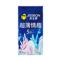 杰士邦 水润超薄五合一避孕套
