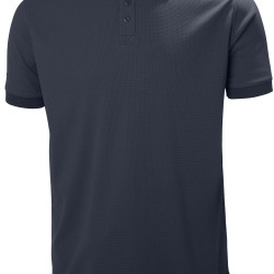 Helly Hansen 男式 polo衫 riftline polo 有领 短袖 宽松版型 598 Navy Medium