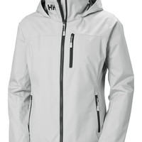 HELLY HANSEN， HH 女士航海防水透气抓绒夹克 灰雾色 大码