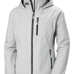 HELLY HANSEN， HH 女士航海防水透气抓绒夹克 灰雾色 大码