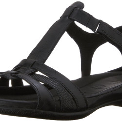 ECCO 爱步 女士 Flash 平底凉鞋 Black 53859schwarz 39 EU
