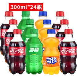 可口可乐 无糖 碳酸饮料组合  可乐8+雪碧8+芬达8 罐装 330ml