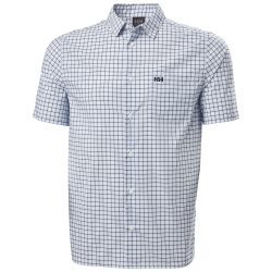 Helly Hansen 适合成人 男性 纽扣衬衫 fjord快干短袖衬衫2.0 有领 短袖 标准版型 001 White Medium