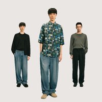 速写 [莱赛尔牛仔]速写男装春秋新品男士牛仔裤宽松裤脚袢带设计直筒裤